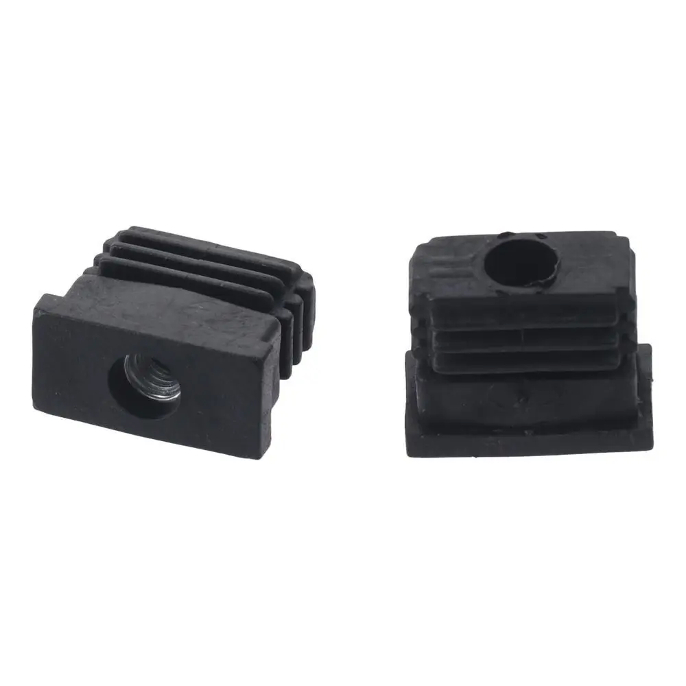 10pcs Square Plastic Pipe Tube Wihtout M6 Hole Plug Pipe Plugs Blanking End Caps Nut Foot Pad Balance Wheel Accessories