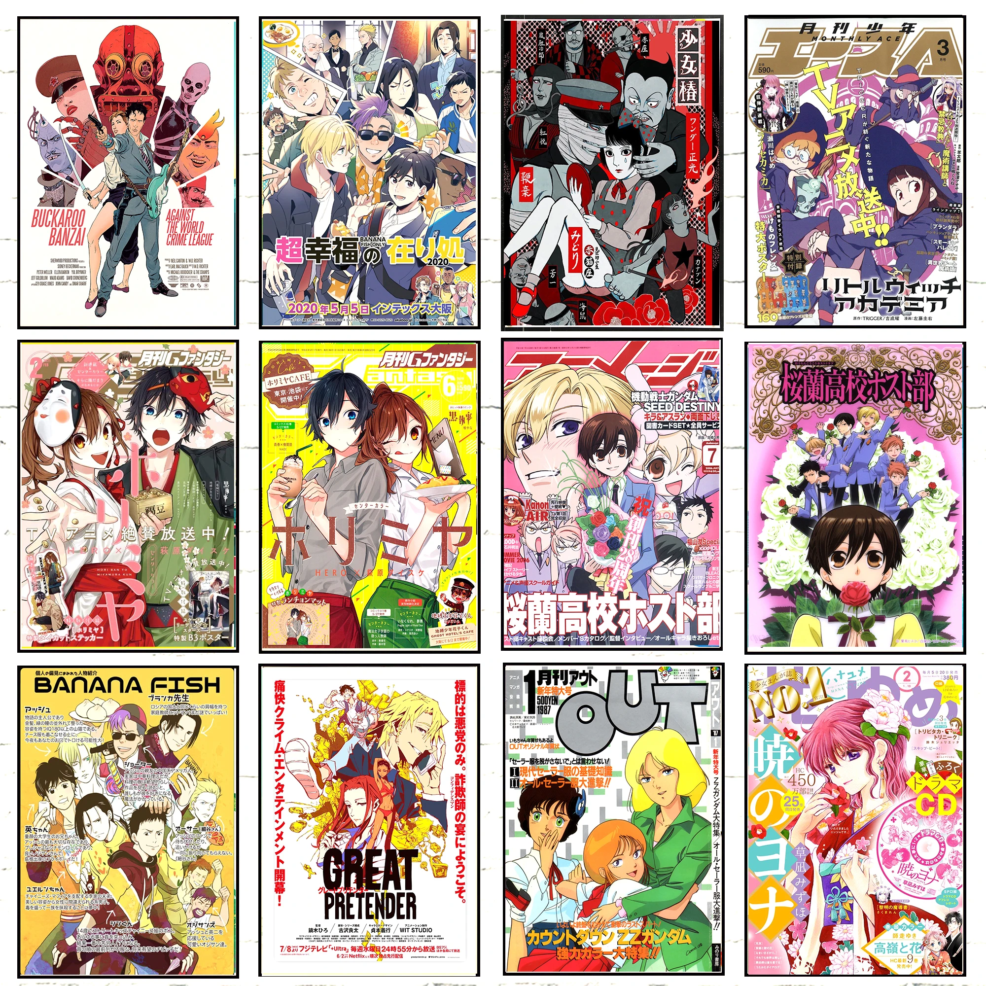 Pop Japan Anime Figure Summer Time Rendering Poster Aesthetics Music Manga  Cover Canvas Print Wall Art Girl Kawaii Room Decor