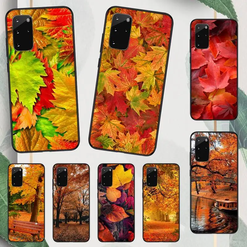 Happy Autumn Fall Leaves Custodia Per Telefono Per Samsung Galaxy A S Note 23 53 22 20 52 21 13 51 71 32 12 10 Fe Ultra Plus