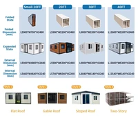 Maison mobile préfabriquée de luxe, étanche, prête à être expédiée, 2, 3, 4 ou 5 chambres, conteneur de 20 ou 40 pieds, type « Granny Flat » 6
