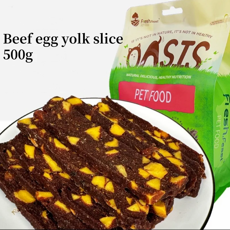 Dog Snacks Pet Snacks, Duck Meat, Chicken, Beef, Egg Yolk Slices, Dog Food, Duck Breast Jerky, Training Reward Beauty Hair