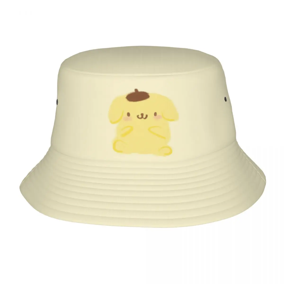 ✴新品✴Boniture☆Pon Pon Cap Teen Kawaii Bucket Hat Pompompurin Accessories Bob Hat For