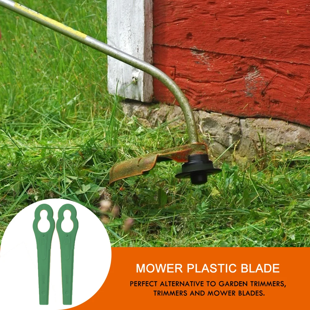 60 Lame Plastiche Per Tagliaerba - Ricambi Per Tosaerba E Diserbatori | 14x3,3 Cm