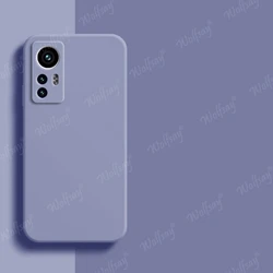 Silicone Plain Soft Rubber Protector Case for Mi 12 Ultra (Lavender Grey)