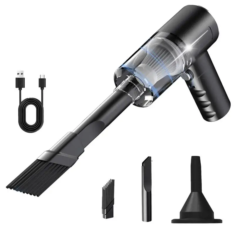 강력한 3 in 1 핸드 먼지 제거기, 자동차 청소용 무선 진공, USB 충전, 휴대용 진공 청소 자동차