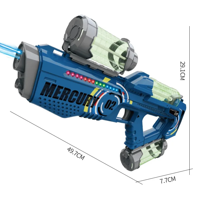 Electric Water Gun Toys Fully Automatic Continuous Firing Luminous Water Gun Interactive Water Splashing Children's Toy Guns 6