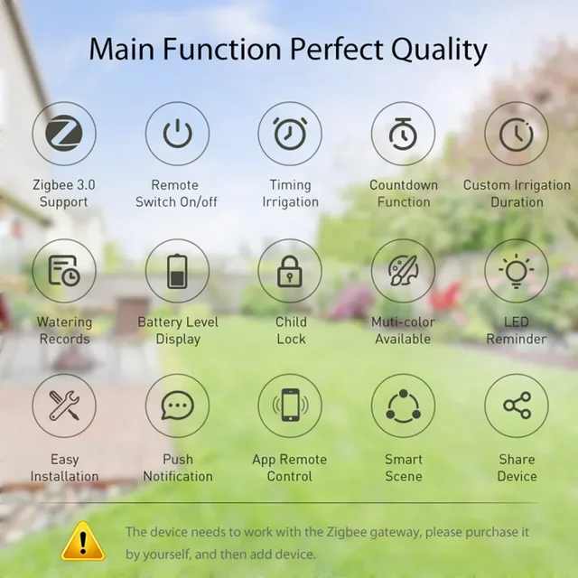 Tuya Zigbee Smart Sprinkler Timer Garden Automatic Irrigation System Duration APP Remote Control For Garden 3