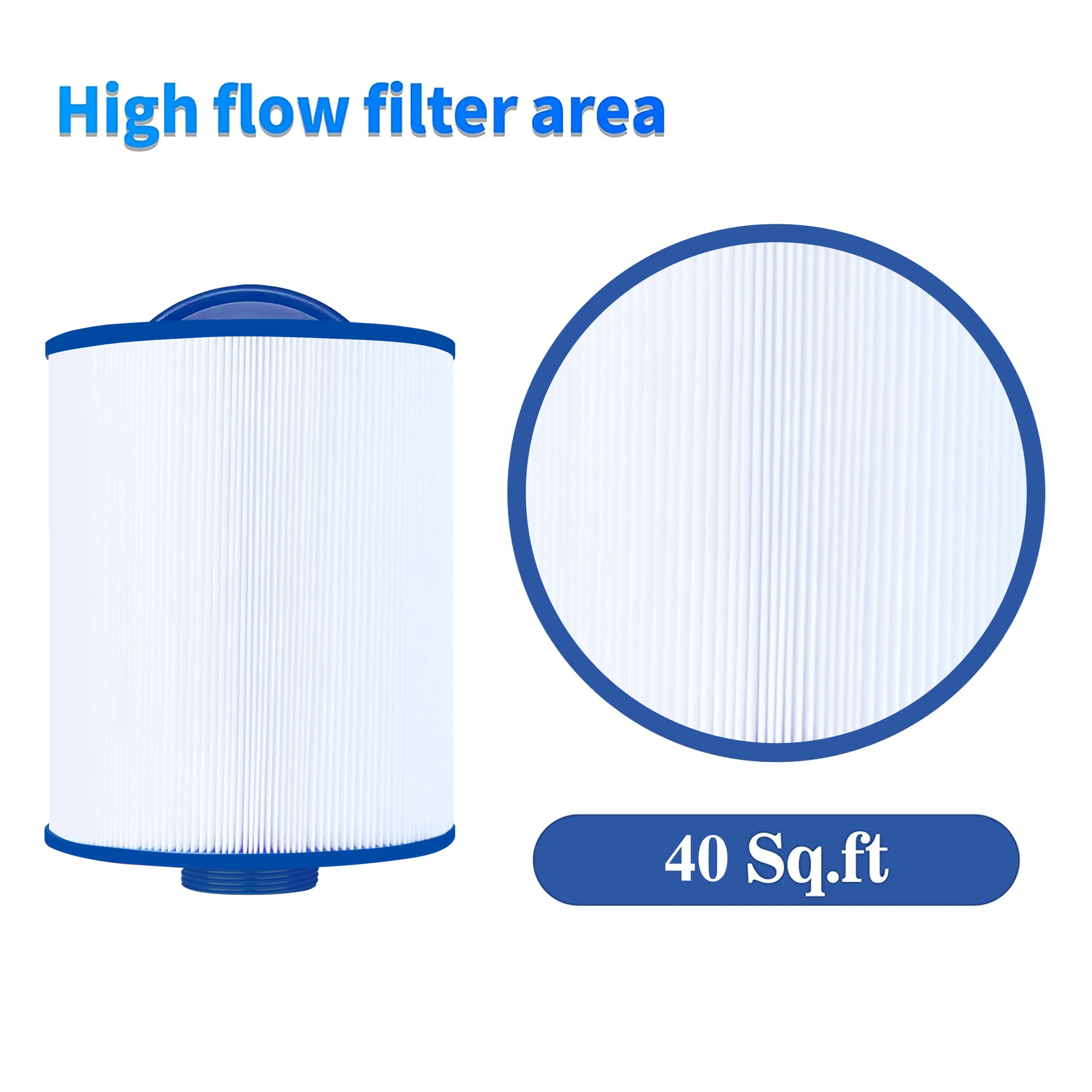 Cryspool PMA40L Spa Filter Compatible with 6CH-402 X268543 PMA40L-F2M 40 sq.ft 2 Pack