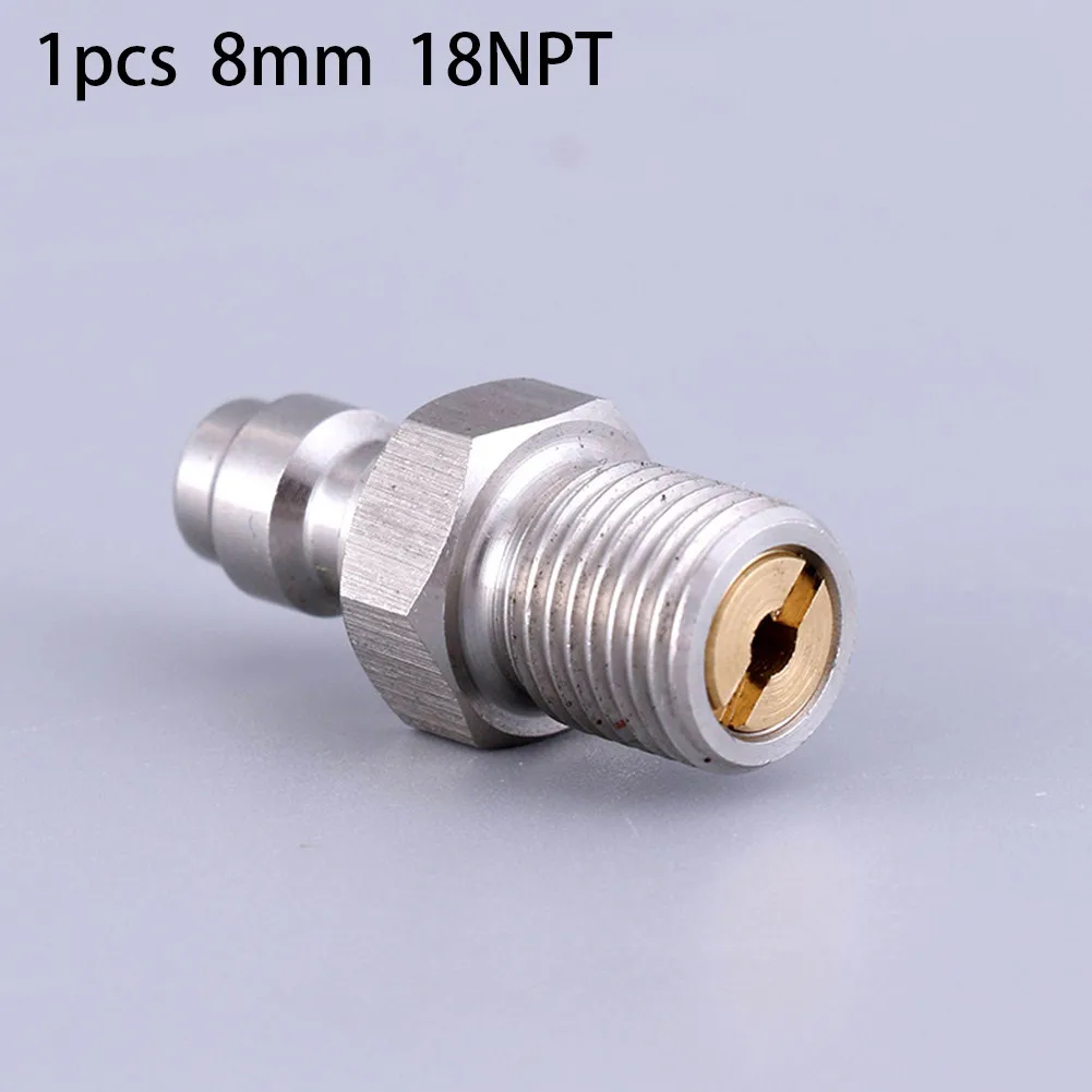 8MM Einwegventil gefüllt Schnuller Edelstahl Schnellkupplung männlich für M10 1/8NPT ////////////////////////////// – Detail 11