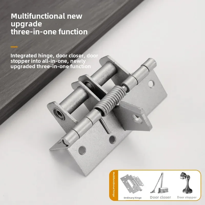Multi-Functional Automatic Door Closer Wooden Door Hinge Invisible Spring Hinge 4 Inches With Positioning 90 Degrees