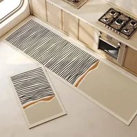 Carpet for Kitchen Rug PVC Waterproof Floor Mat Anti-slip Long Carpets Leather Oil-proof Foot Mats Japanese Home Decoration Rugs 1