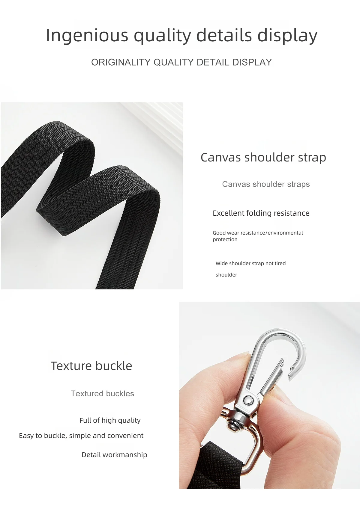 Canvas bag shoulder strap for Longchamp mini bag durable fashion Replacement Shoulder Strap bag modification bag accessories