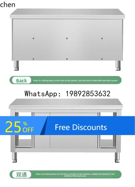 ตู้เก็บของสแตนเลสแบบเลื่อนสำหรับงานครัวเชิงพาณิชย์ 1