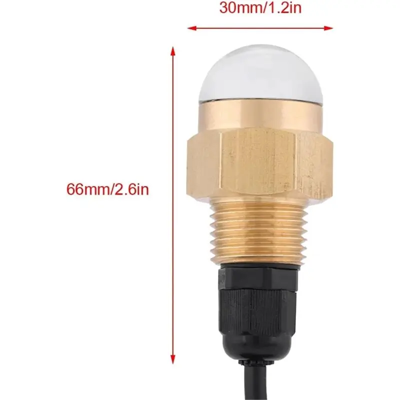 【파티 데이】해양용 LED 수중 조명 12V 황동 유리 배수 플러그 1/2인치 NPT 요트 액세서리, 주변 장식 조명
