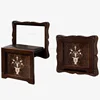 Creative Folding Bath Chair Wall-mounted Shower Seats American Retro Shoe Changing Stool Household Porch Solid Wood Carved Stool 4