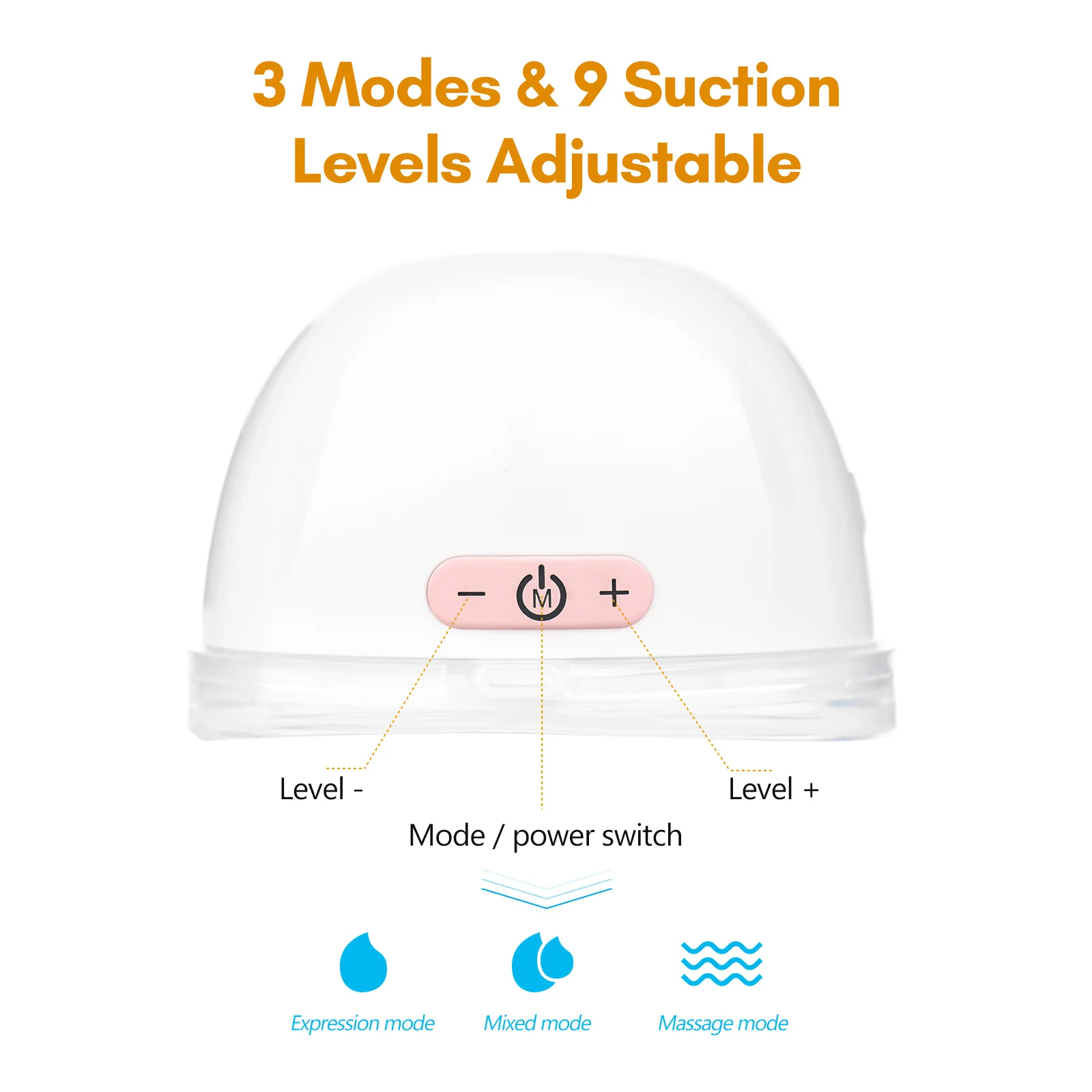 Electric Breast Pump Wearable Hands Free Breast Pump Invisible Silent Pain Free Feeding Pump with 24mm Flange 150ml Capacity 6