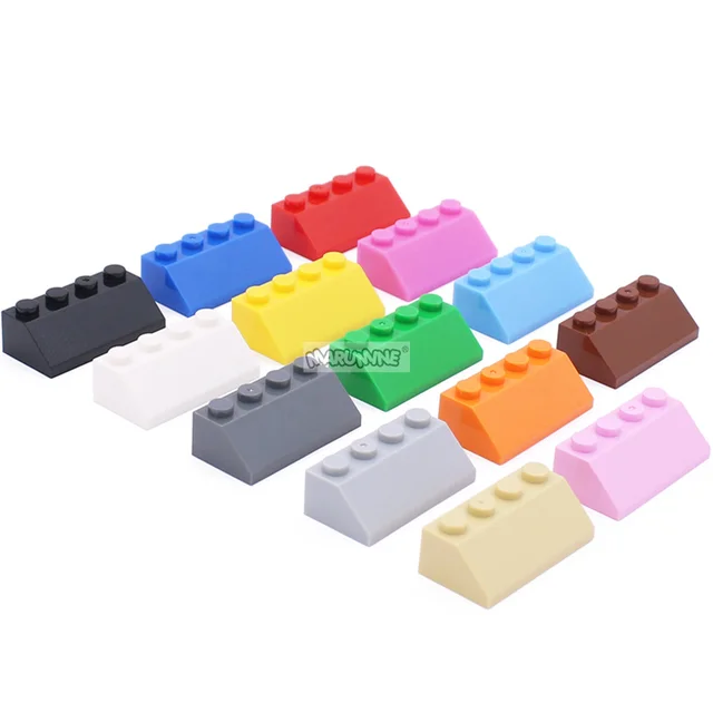 Marumine MOC Bricks 2x4 Slope Roof 3037 Compatible Diy Classic Building Blocks Assembles Parts Accessories Educational DIY Toy 2