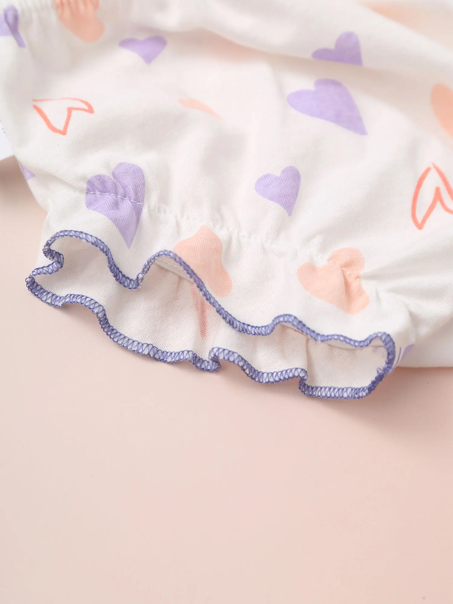 Infant Baby Girls 4Pcs Cotton Bloomers Panties Summer Cute Flower Fruit Print Ruffle Bloomer Diaper Covers Underwear Underpants