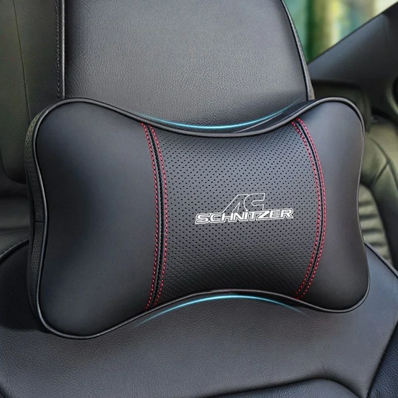 1개 자동차 장식품 시트 헤드레스트 자동차 목베개 BMW AC 슈니처 ACS3 ACS4 ACS2 M2 M3 M4 M5 X3M 스포츠 액세서리 인테리어용