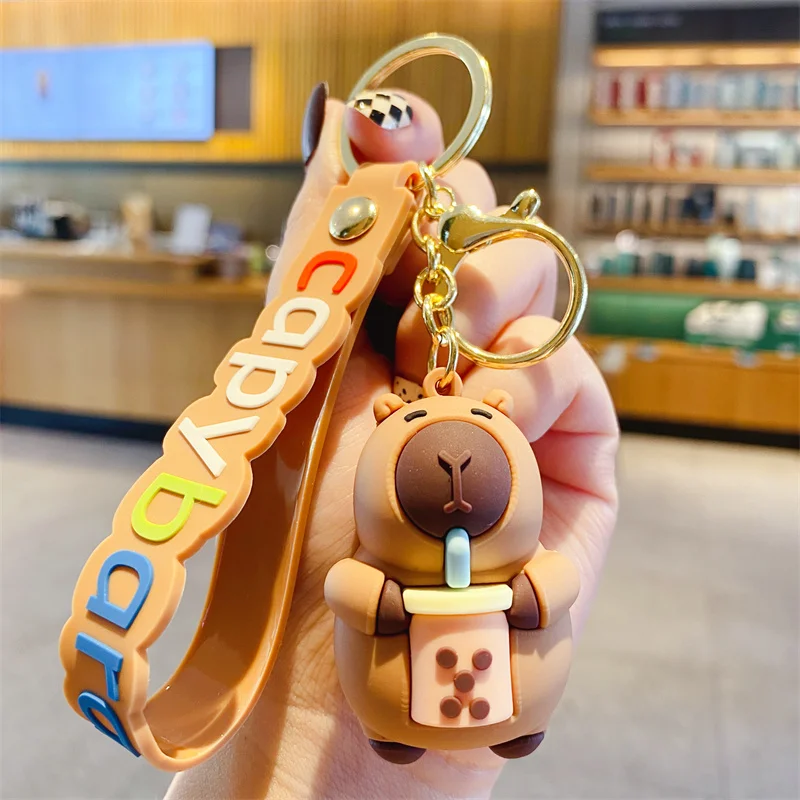 Capybara Keychain - Cute Cartoon Charm
