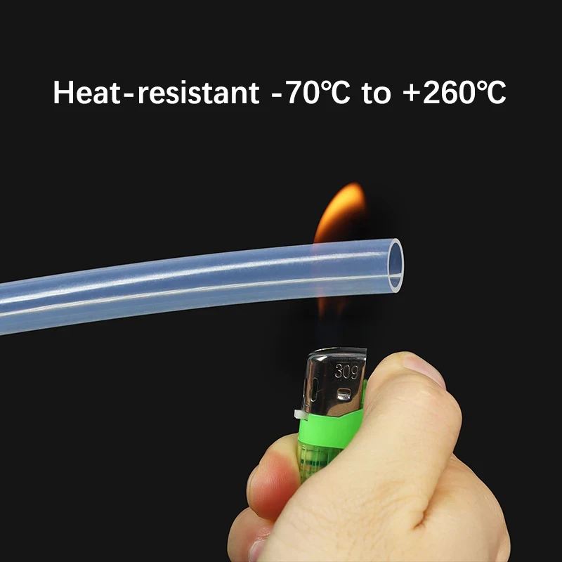 Clear PTFE Tube, FEP Insulated Hose for 3D Printing - Various Sizes