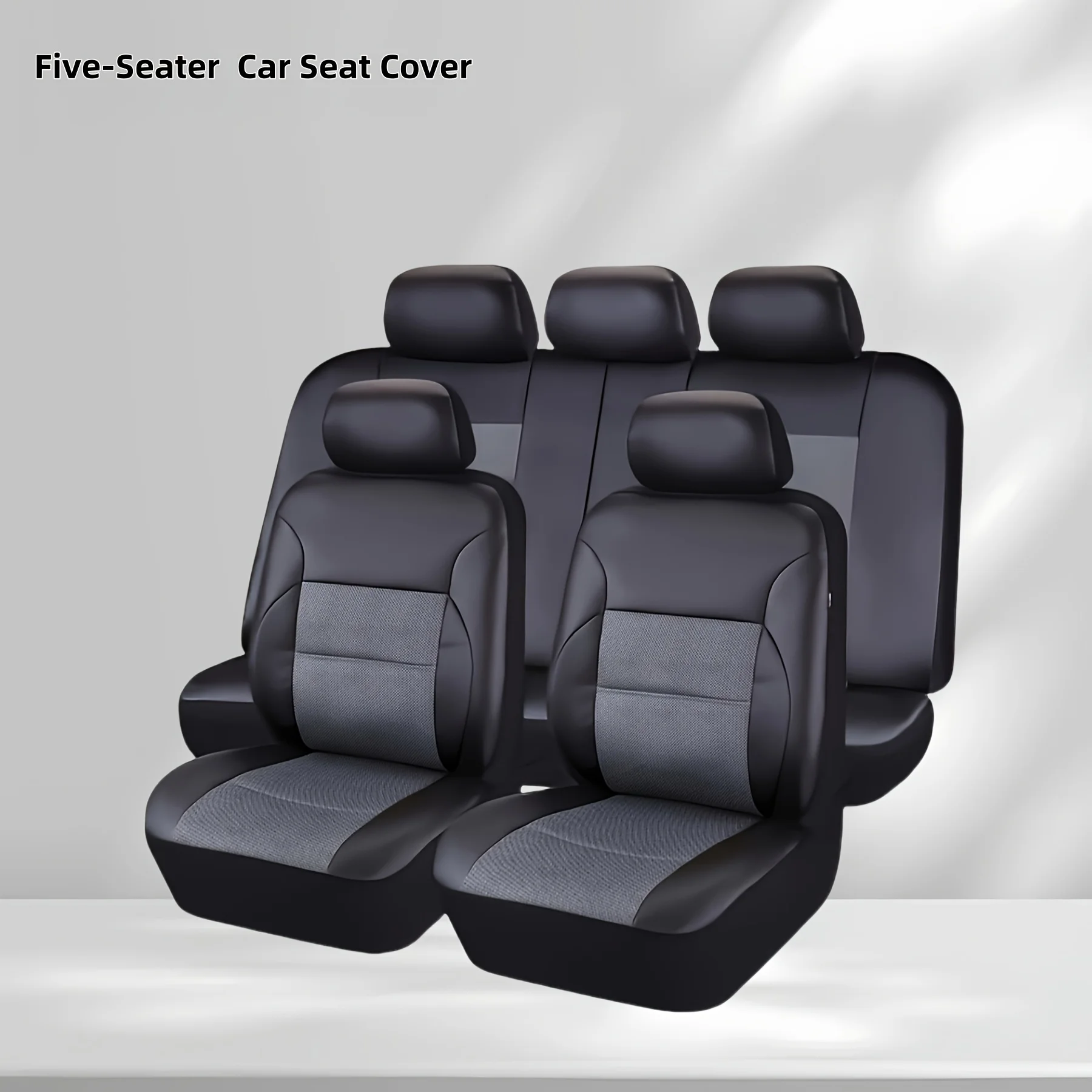 Universal PU Leather Mesh Car Seat Covers Full Set for Chevrolet