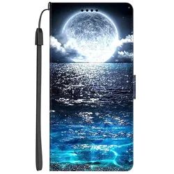 Elegant Leather Flip Wallet Cover - Premium Phone Case with Cat Design - S24 (31)