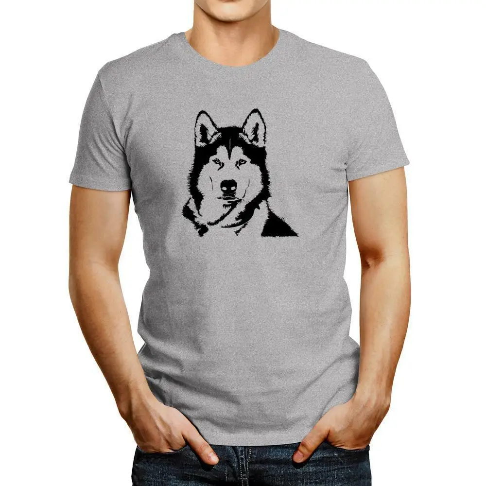 Maglietta Grafica Speciale Dell'Alaska Malamute Face Maniche Lunghe O Corte