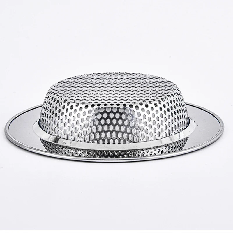 Stainless Steel Sink Drain Strainer for Kitchen Bathroom Metal Mesh Sink Drain Hole Strainer Trap Filter Floor Cover