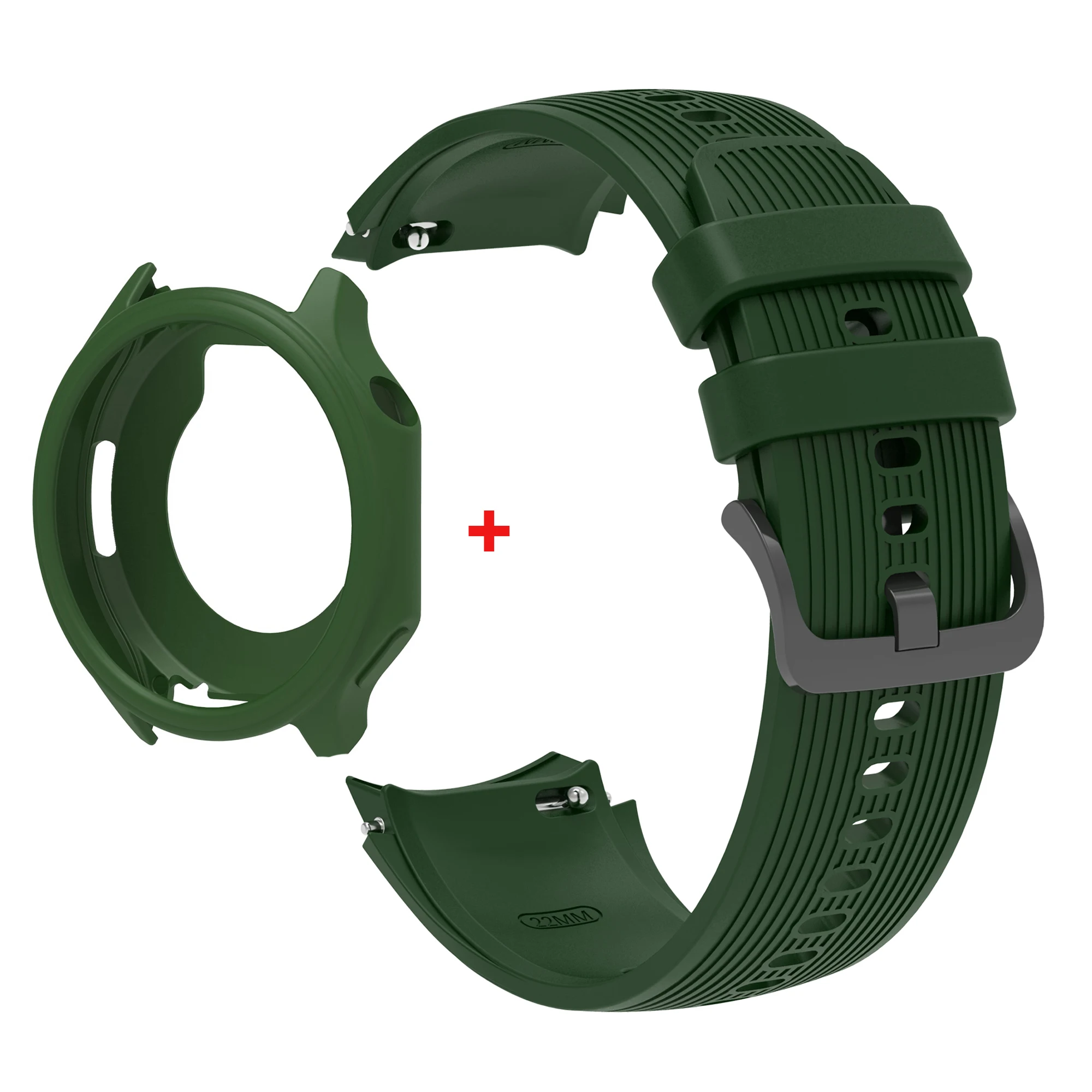 Silicone Protective Case with Strap for Smart Watches - Soft Protector Shell