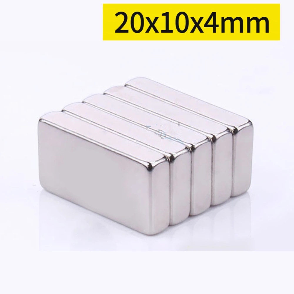 20x10x4 mm Quadrate Rare Earth Neodymium 20x10x4mm Block Strong