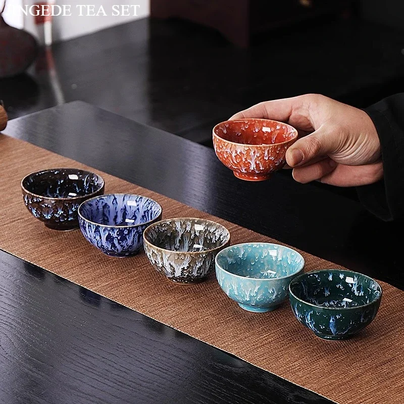 Gift box packaging Ceramic Master Tea Tasting Cup, Small Bowl , Kung Fu TeaSet, Souvenir TeaCup, Tea Bowl 6PCS/SET