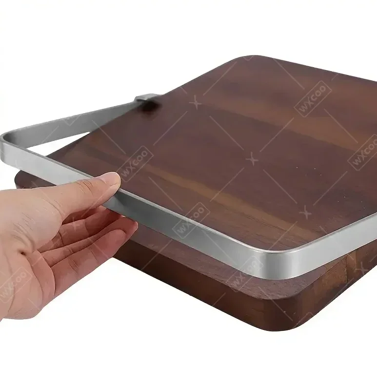 Sa72568644e484b26b0534e4f854a0abdN küchexyz.de Best Price | Fast Delivery |Quality Product Long Magnetic Knife Block Acacia Wooden Kitchen Knife Holder Kitchen Counter Strong Enhanced Magnets Stands Storage Knife Holder