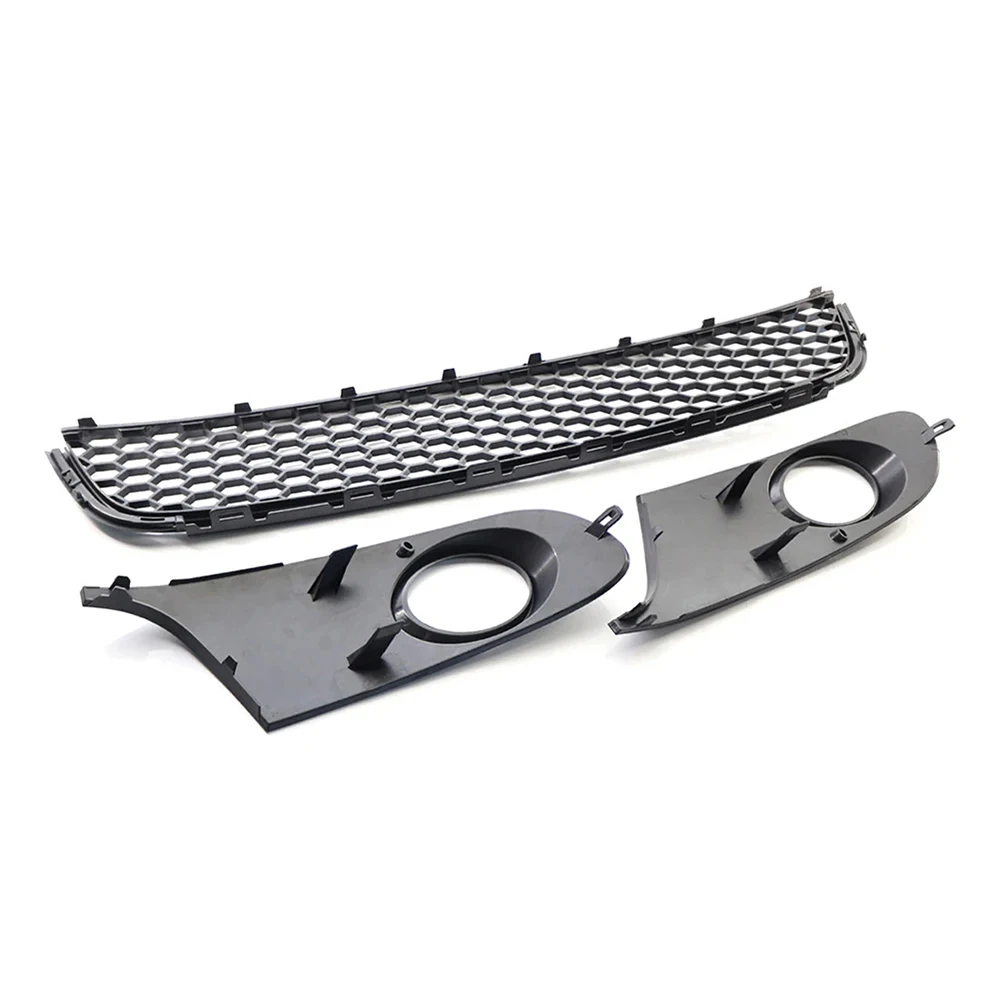 벌집 메쉬 자동차 앞 범퍼 낮은 안개등 벤트 그릴 커버 케이스 VW 폭스 바겐 골프 6 MK6 2009-2013 라디에이터 그릴