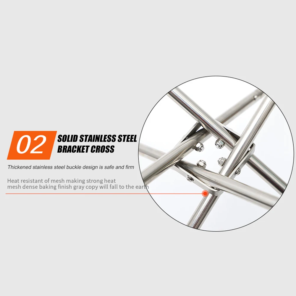 Stainless Steel Mesh Fire Pits Fireplace Foldable Portable Fire Pit Folding for Camping Outdoor Patio Backyard and Garden