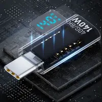 PD 140W USB-C Adapter 8K 60HZ Digital LED Display for iOS Converter Aluminium Alloy Smart Chip Power Meter Tester Mobile Phone - Image 4