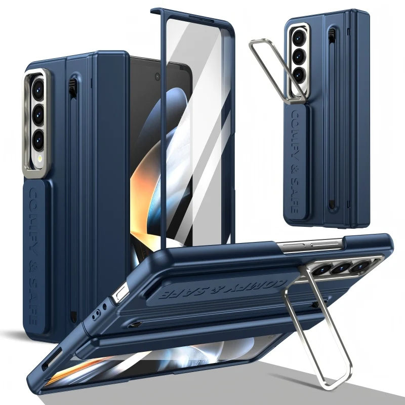 Ultimate All-in-One Phone Case with HD Film, Lens Holder, and Pen