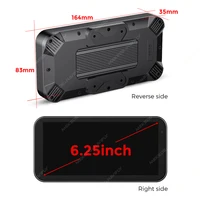 Portable 6.25 inch IP67 Waterproof Motorcycle GPS Navigation Support Wireless Carplay Android Auto DVR Drive Recorder Moto TPMS - Image 5