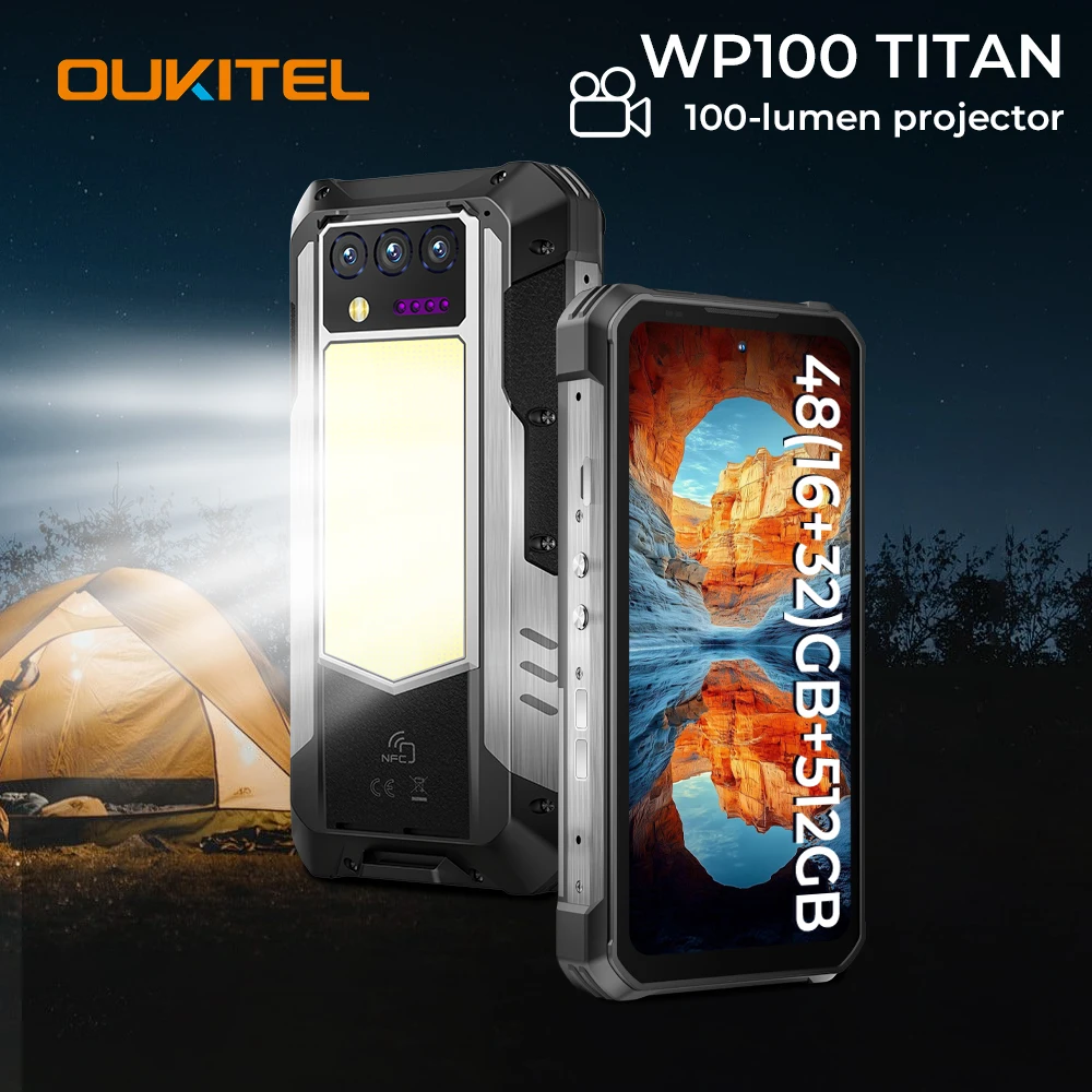 世界初公開】Oukitel WP100 ラギッドフォン 33000mAh 内蔵レーザー距離