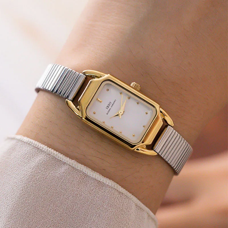 Luxury Woman Watches Rectangle Small Dial Steel Waterproof Hand Clock Female Gifts Original Brand Elegant Ladies Wristwatches
