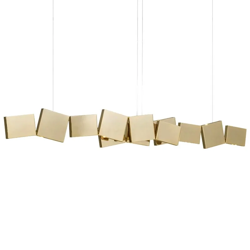 Home Decor Avize Modelleri Ceiling Chandelier Lighting Modern Suspension Lampara Luxury Led Long Dining Room Designer Lampe