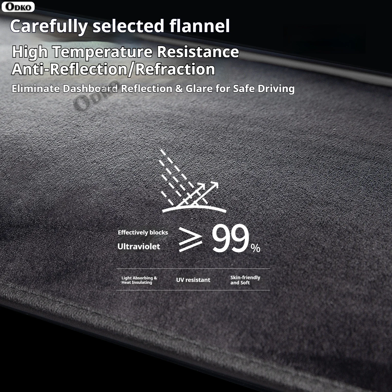 Alfombrilla para el Tablero del Automóvil Volkswagen VW Jetta MK7 A7 2018 2019 2020 2021 2022 2023 2024, Cubierta Antideslizante para el Tablero, Accesorios 3