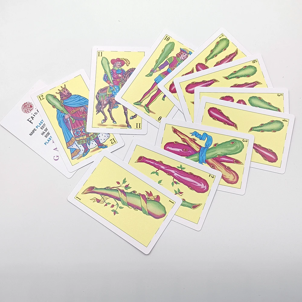 Waterproof PVC Poker Cards 40pcs Deck Spanish Playing Cards Family Party Game 62x95mm playing cards,plastic playing cards