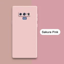 Custodia per telefono in silicone liquido quadrato originale, resistente agli urti con protezione per l'obiettivo - Morbida e durevole