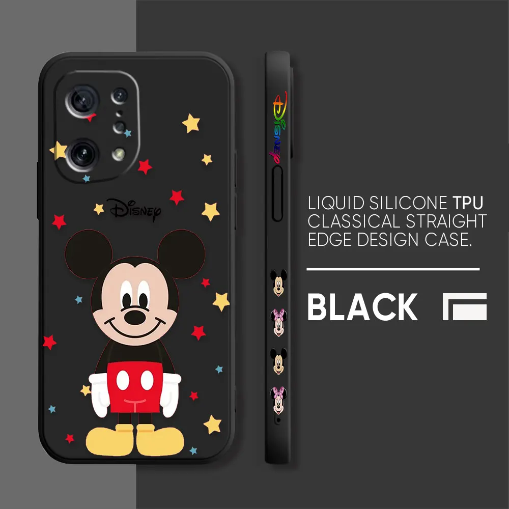 thumbnail image 1 of Case For OPPO FIND X6 X3 REALME X7 X50 RENO 2 4Z 4 6 Lite 5Z 5F 4G 5G PRO Liquid Silicone Case Mickey Minnie Mouse Cartoon, 1 of 5