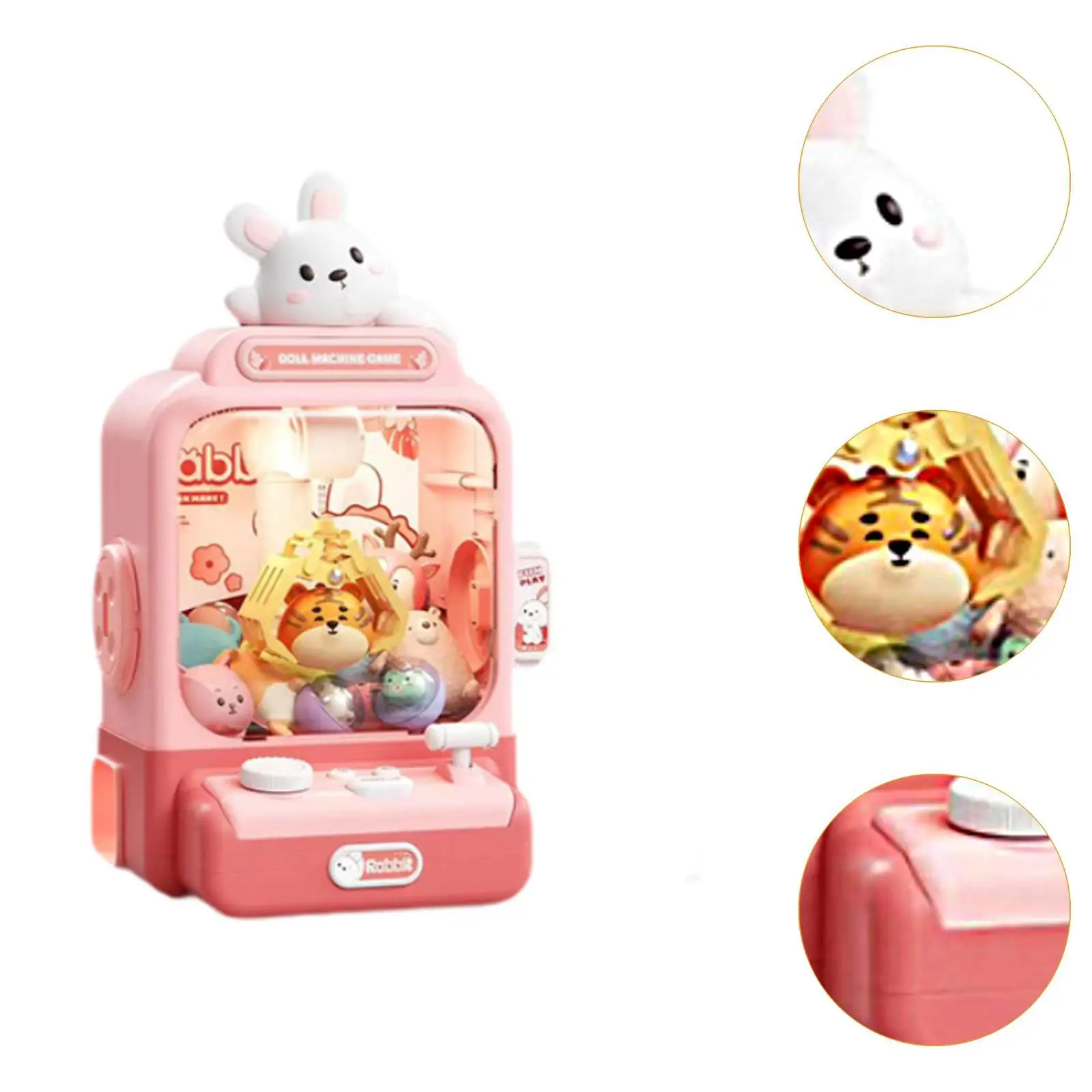 Electronic Claw Game Machine Pretend Play Grabber Plush Prize Dispenser Toy for Kids 3 4 5 6 7 8 Year Old Children Boys Girls 5