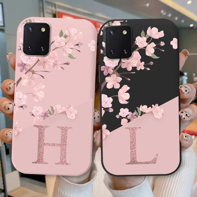 Silicone Case For Samsung Galaxy Note 10 Lite Note10 Lite Cover Cute  Letters Fundas For Samsung