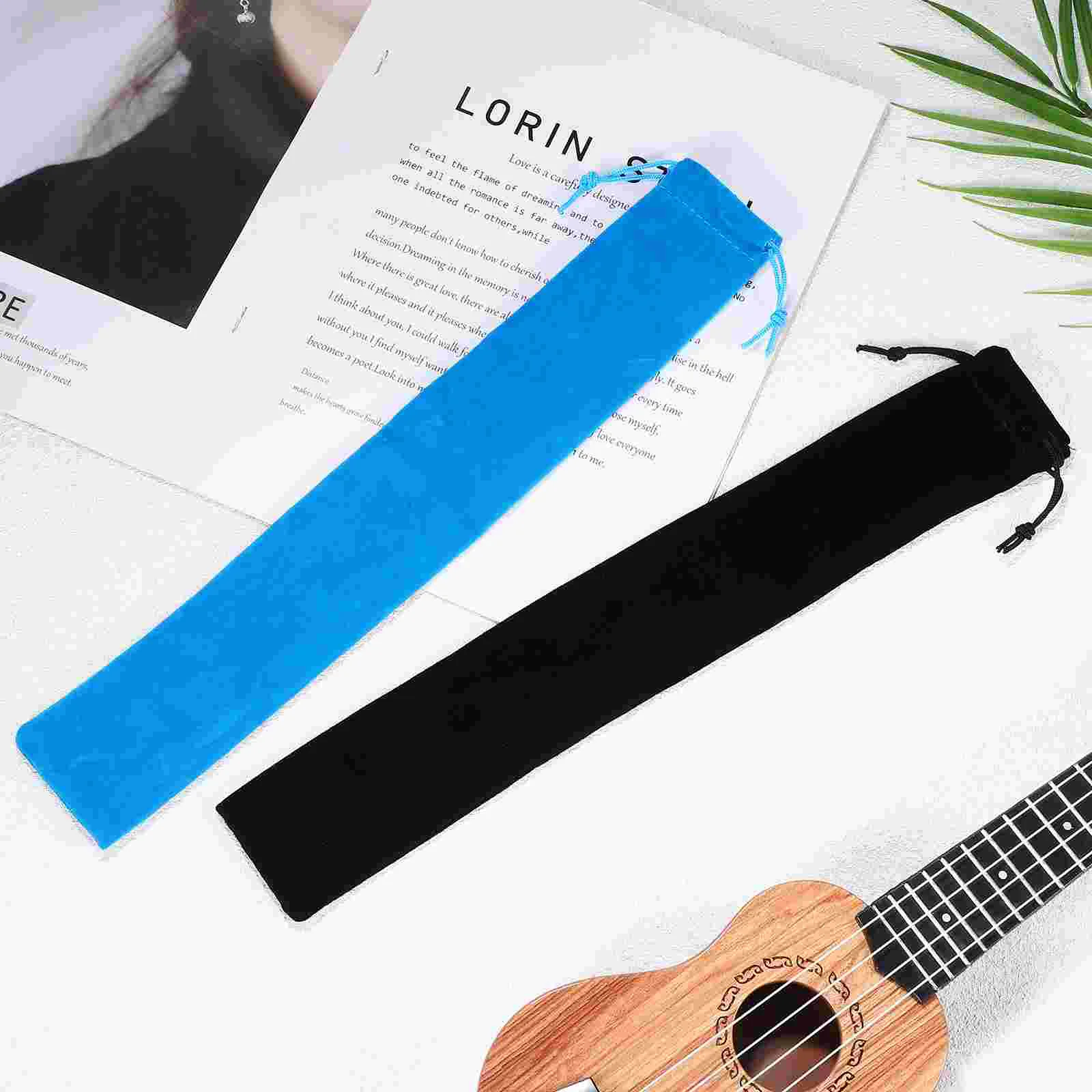 10 Pcs Clarinet Storage Bag Jewelry Packaging Bags Flute Case Pouch Rabbit Soprano Recorder Carry