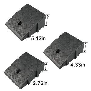 2PCS Lightweight Motorcycle Ramp Curb Ramps Loading Ramps Slope Ramp Motorcycle Plastic Threshold Heavy Duty Car