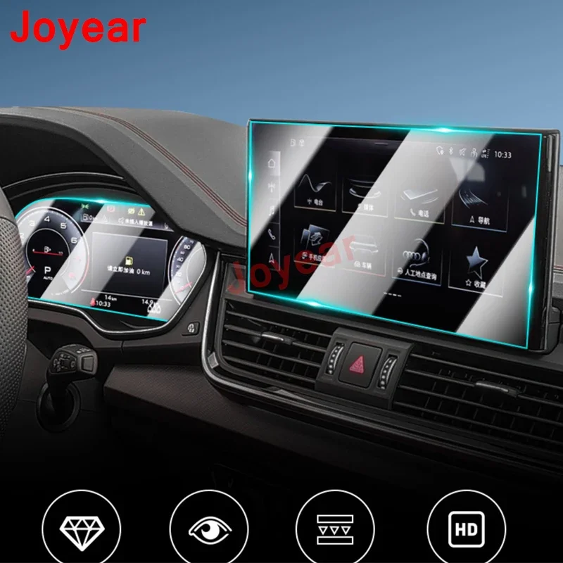 

For Audi Q5L 2021-2022 Car Central Console Instrument Navigation Dashboard Tempered Film Interior Display Screen Accessories